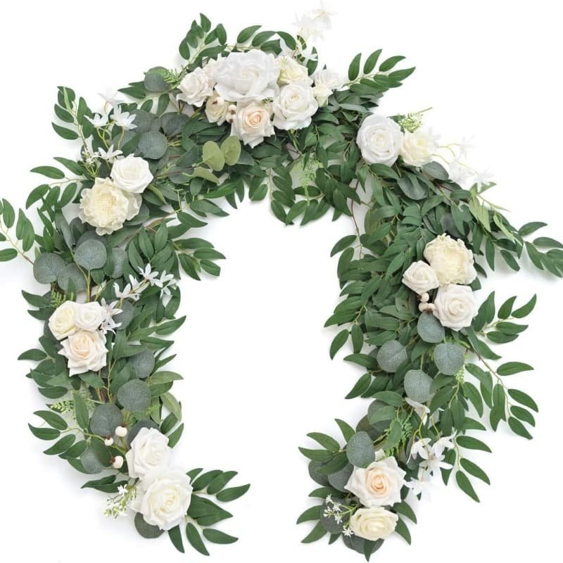 Artificial Flower Garland for Wedding Party Head Table 21 Artificial Flower Garland for Wedding Party Head Table 4