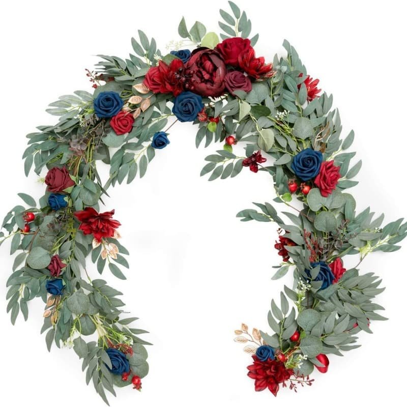 Artificial Flower Garland for Wedding Party Head Table 20 Artificial Flower Garland for Wedding Party Head Table 5
