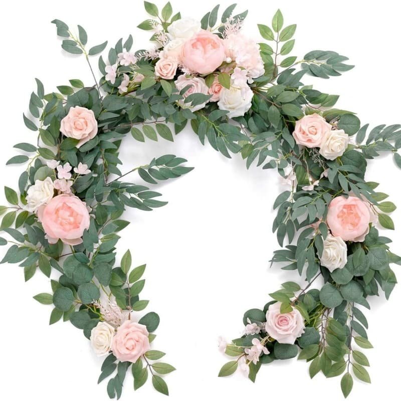 Artificial Flower Garland for Wedding Party Head Table 19 Artificial Flower Garland for Wedding Party Head Table 6
