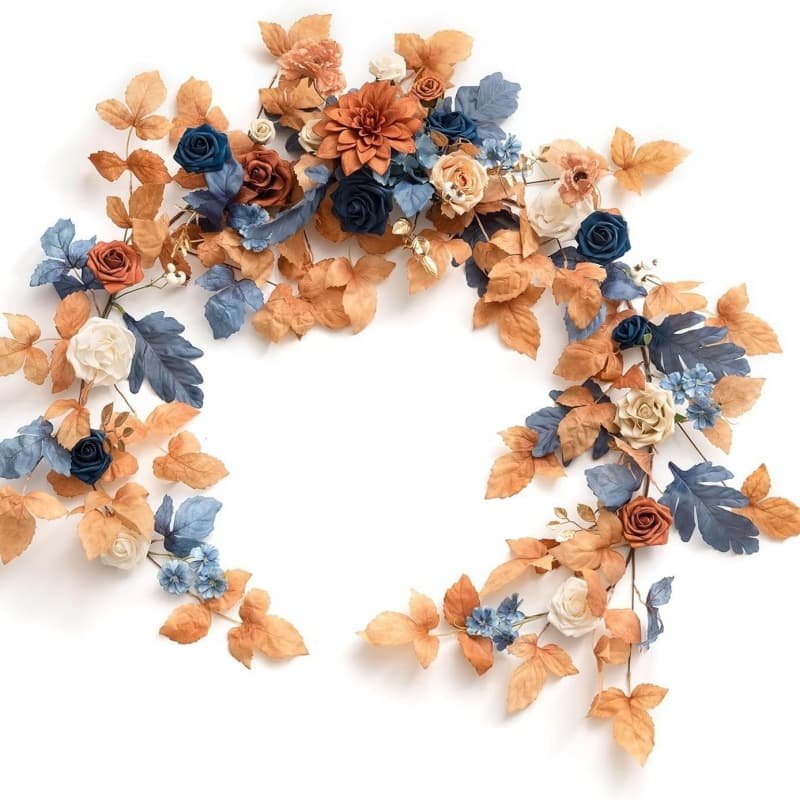 Artificial Flower Garland for Wedding Party Head Table 18 Artificial Flower Garland for Wedding Party Head Table 7