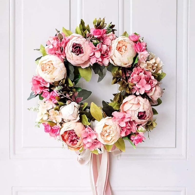 Artificial Wreaths Wholesale – Premium Decorative Floral Wreaths 4 Faux floral wreath for home decoration