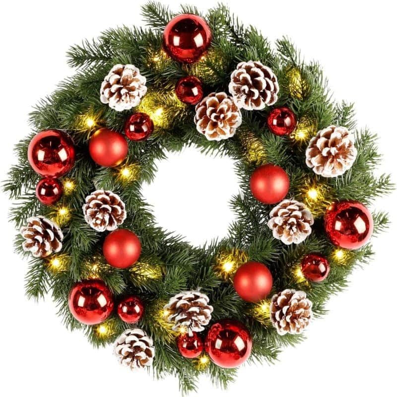 Artificial Wreaths Wholesale – Premium Decorative Floral Wreaths 22 Artificial Christmas wreath for fireplace and living room decor