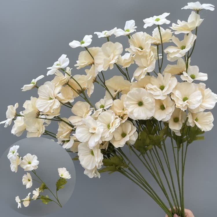 Wholesale 130 Kinds Champagne Artificial Flowers for Home & Event Decoration 14 Champagne Artificial Flowers 126