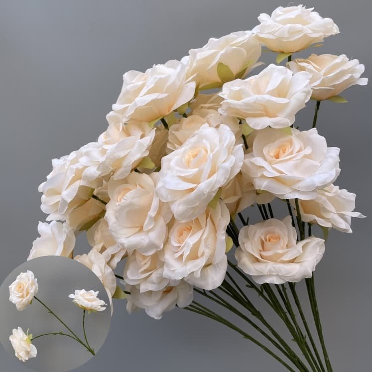 Wholesale 130 Kinds Champagne Artificial Flowers for Home & Event Decoration 11 Champagne Artificial Flowers 129