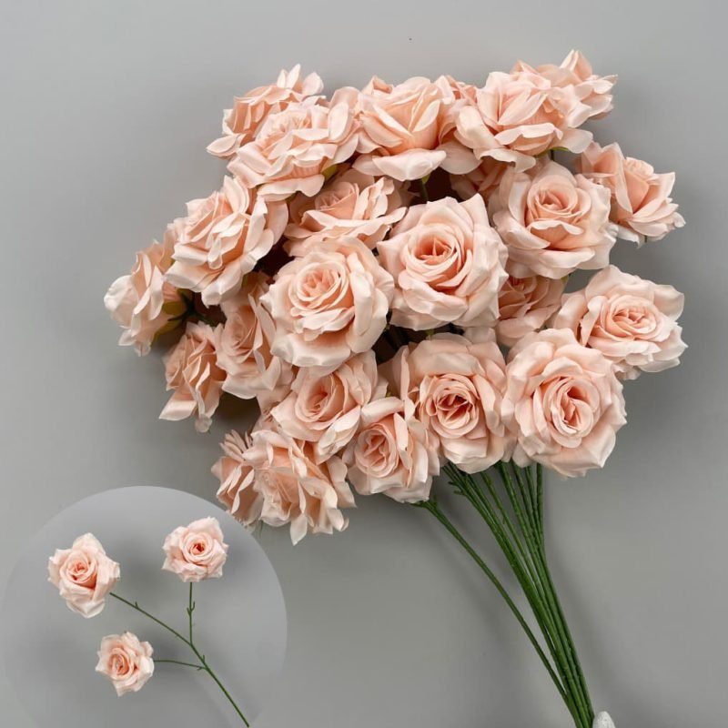 Wholesale 130 Kinds Champagne Artificial Flowers for Home & Event Decoration 3 Champagne Artificial Flowers 133