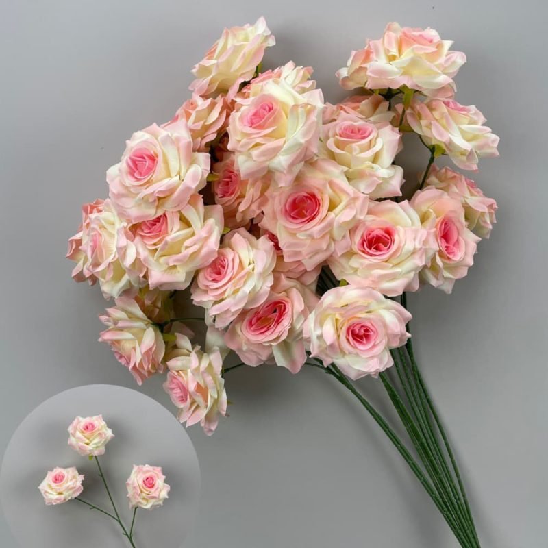 Wholesale 130 Kinds Champagne Artificial Flowers for Home & Event Decoration 8 Champagne Artificial Flowers 134