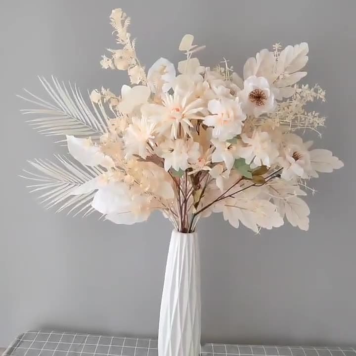 Wholesale 130 Kinds Champagne Artificial Flowers for Home & Event Decoration 67 Champagne Artificial Flowers 69