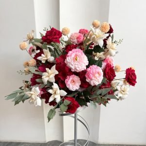 romantic artificial flower bouquet for wedding table