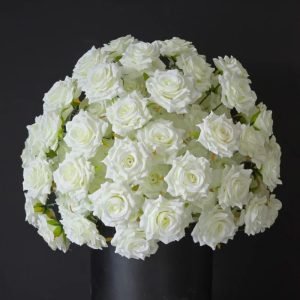 white rose artificial flower bouquet for table