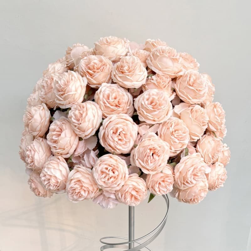 Silk Flower Arrangements Centerpieces for Wedding Table 48 pink rose artificial floral centerpiece