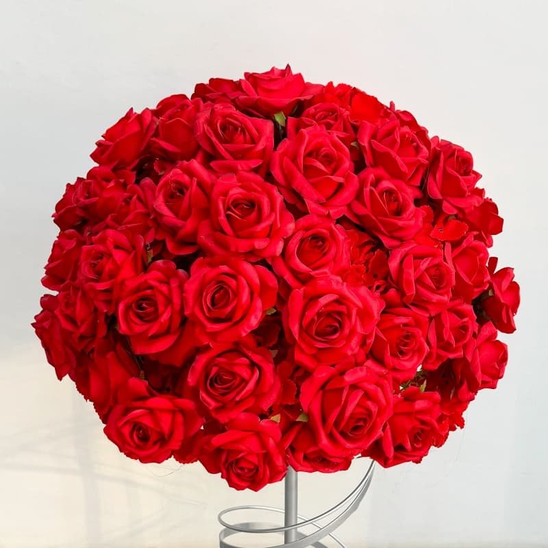 Silk Flower Arrangements Centerpieces for Wedding Table 47 red rose artificial flower arrangement