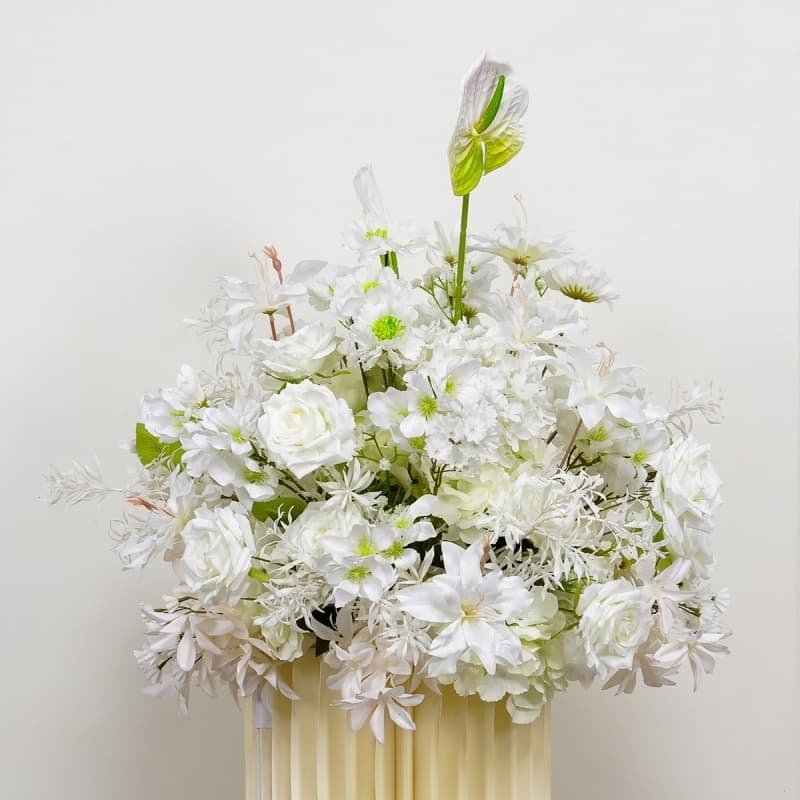 Silk Flower Arrangements Centerpieces for Wedding Table 42 Artificial flower bouquet for dining room table ambiance