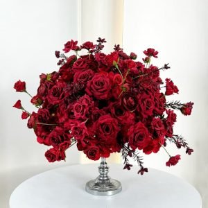 Red Rose Artificial flower centerpiece bouquet
