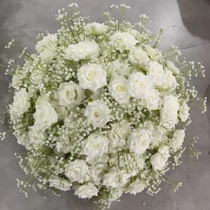 Minimalist artificial flower centerpiece