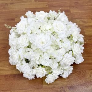 White Artificial flower centerpiece