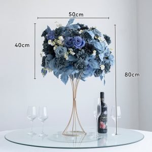Blue Modern artificial flower centerpiece