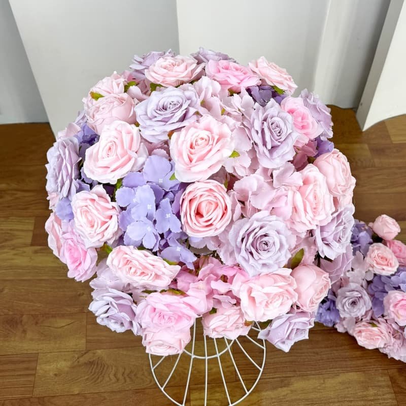 Silk Flower Arrangements Centerpieces for Wedding Table 21 Pink Elegant artificial flower arrangement for dining table decoration