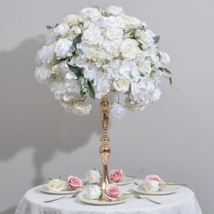 white rose artificial flowers balls