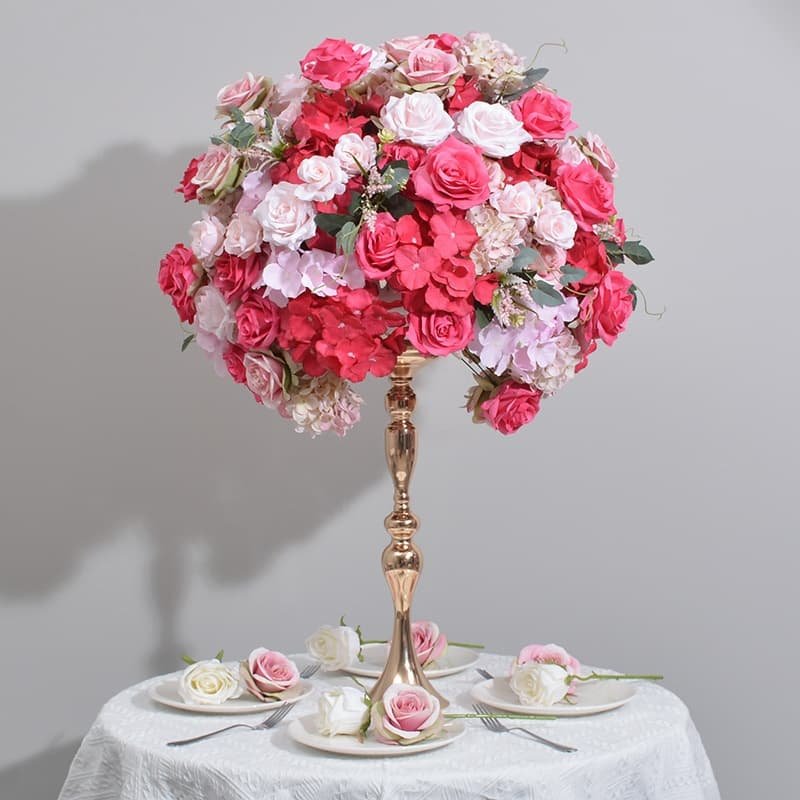Silk Flower Arrangements Centerpieces for Wedding Table 9 Rose red rose Silk Flower Arrangements Centerpieces