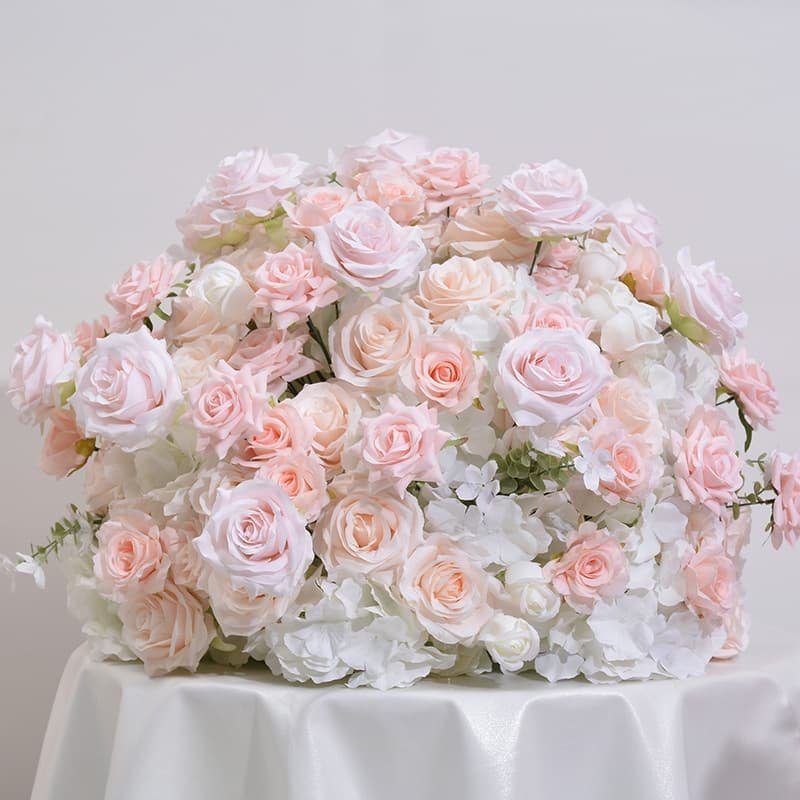 Silk Flower Arrangements Centerpieces for Wedding Table 4 Table pink rose artificial flower ball