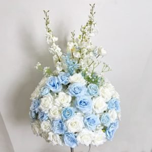 Elegant artificial floral arrangement for upscale banquets