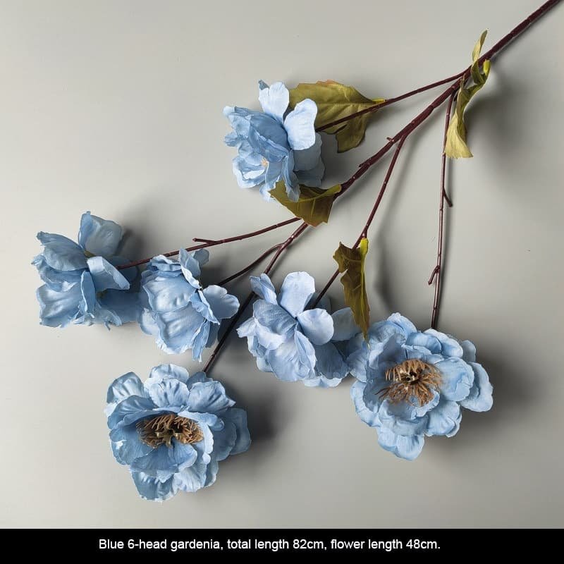 Realistic Blue Faux Flowers for Weddings & Events 80 artificial blue flowers 12