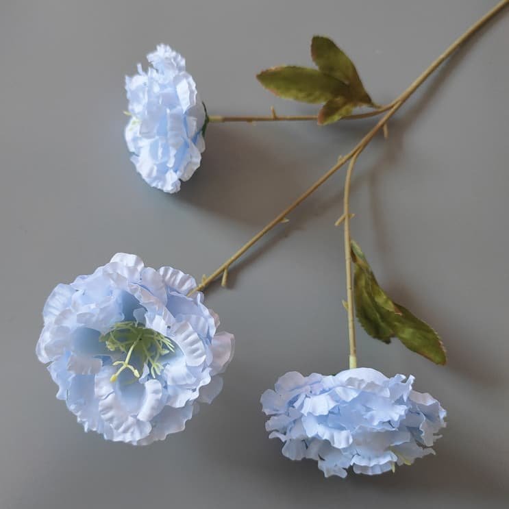 Realistic Blue Faux Flowers for Weddings & Events 63 artificial blue flowers 29