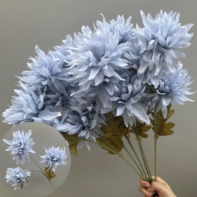 Realistic Blue Faux Flowers for Weddings & Events 61 artificial blue flowers 31