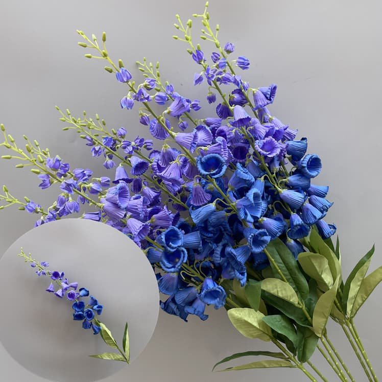 Realistic Blue Faux Flowers for Weddings & Events 47 artificial blue flowers 45
