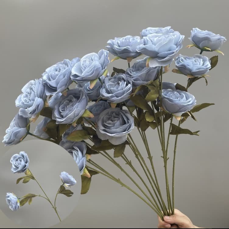 Realistic Blue Faux Flowers for Weddings & Events 45 artificial blue flowers 47