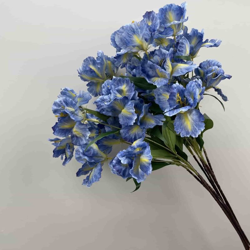 Realistic Blue Faux Flowers for Weddings & Events 87 artificial blue flowers 5