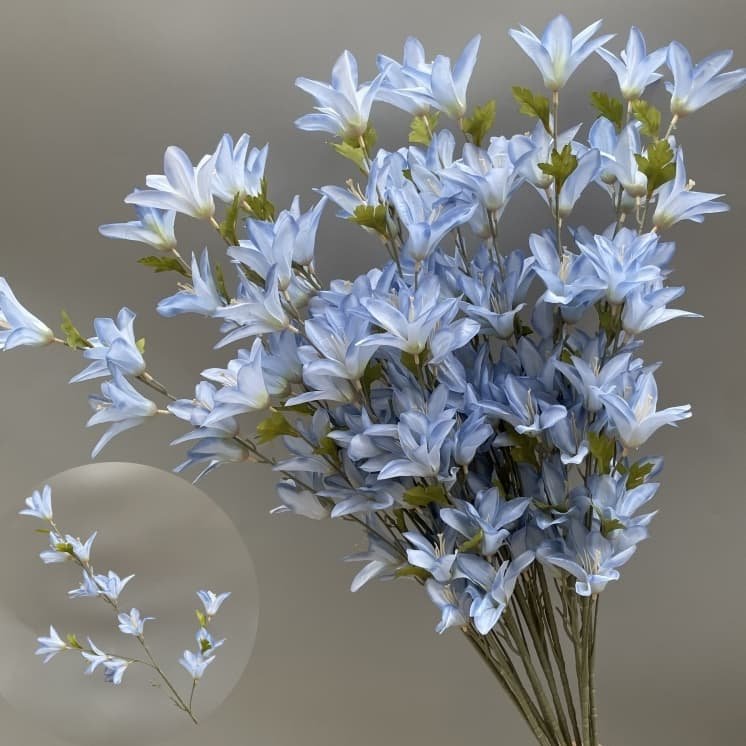 Realistic Blue Faux Flowers for Weddings & Events 41 artificial blue flowers 51