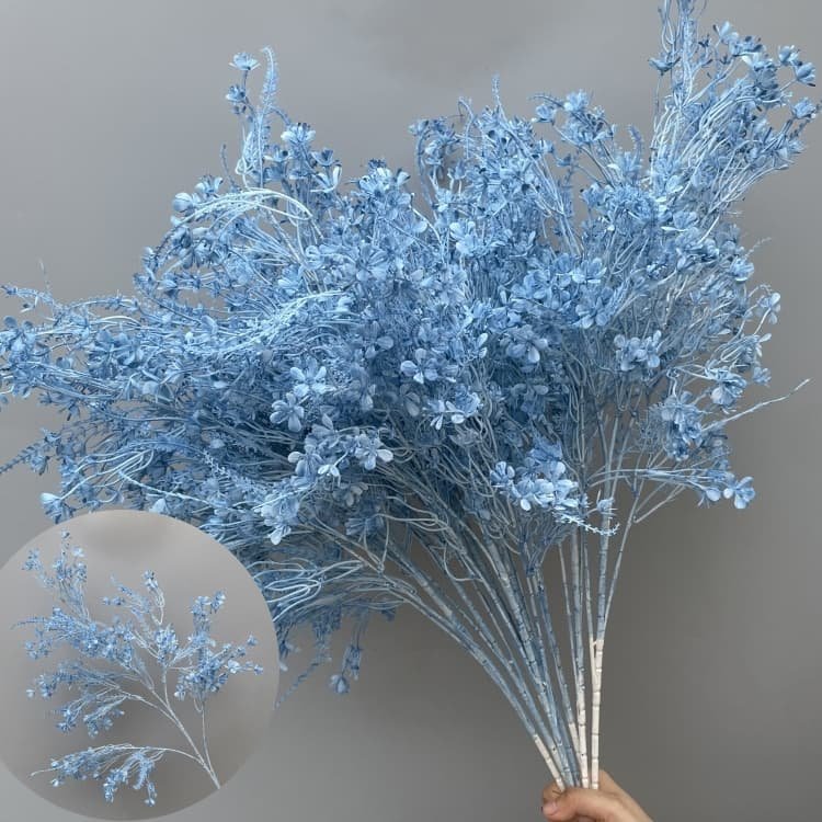 Realistic Blue Faux Flowers for Weddings & Events 36 artificial blue flowers 55