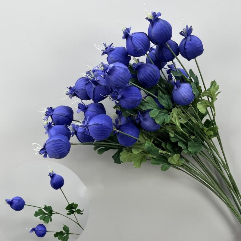 Realistic Blue Faux Flowers for Weddings & Events 29 artificial blue flowers 63