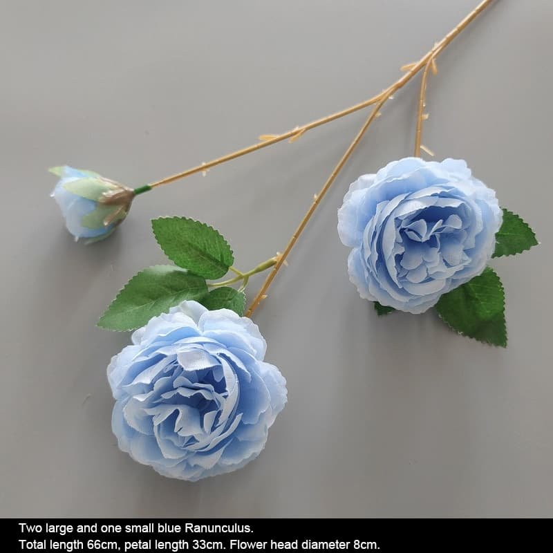 Realistic Blue Faux Flowers for Weddings & Events 85 artificial blue flowers 7
