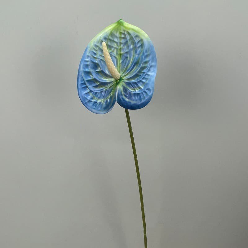 Realistic Blue Faux Flowers for Weddings & Events 21 artificial blue flowers 72