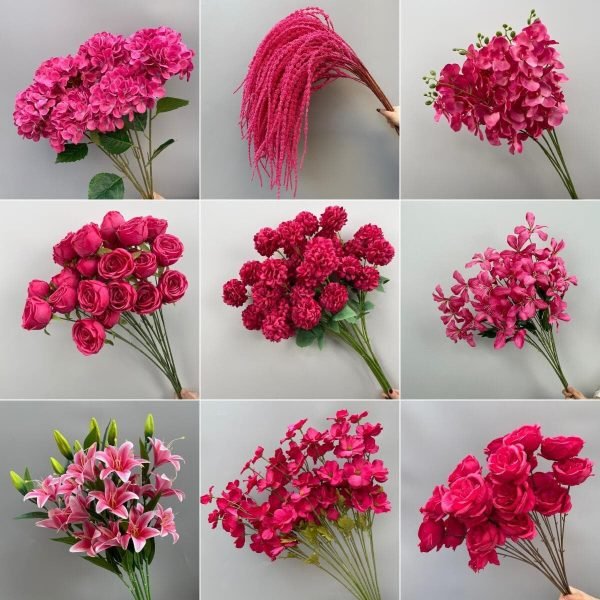 Wholesale Fuchsia Artificial Flowers for Wedding, Home & Event Décor