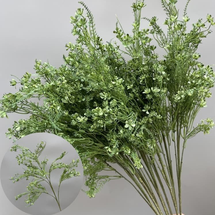 100 Kinds Green Artificial Flowers With Rose , Tulip , Monstera Deliciosa 59 green artificial flowers 103
