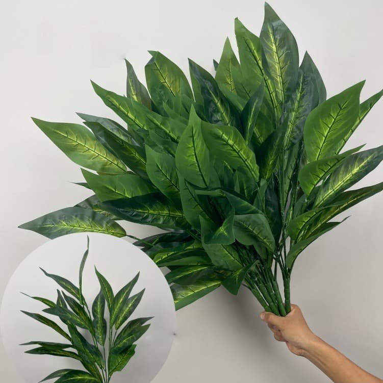 100 Kinds Green Artificial Flowers With Rose , Tulip , Monstera Deliciosa 54 green artificial flowers 108