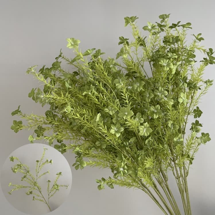 100 Kinds Green Artificial Flowers With Rose , Tulip , Monstera Deliciosa 49 green artificial flowers 113