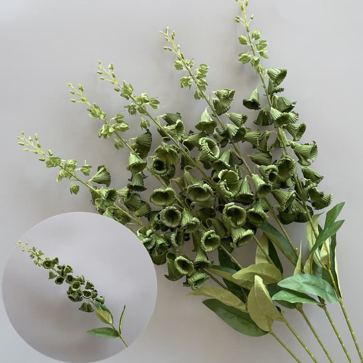 100 Kinds Green Artificial Flowers With Rose , Tulip , Monstera Deliciosa 47 green artificial flowers 115
