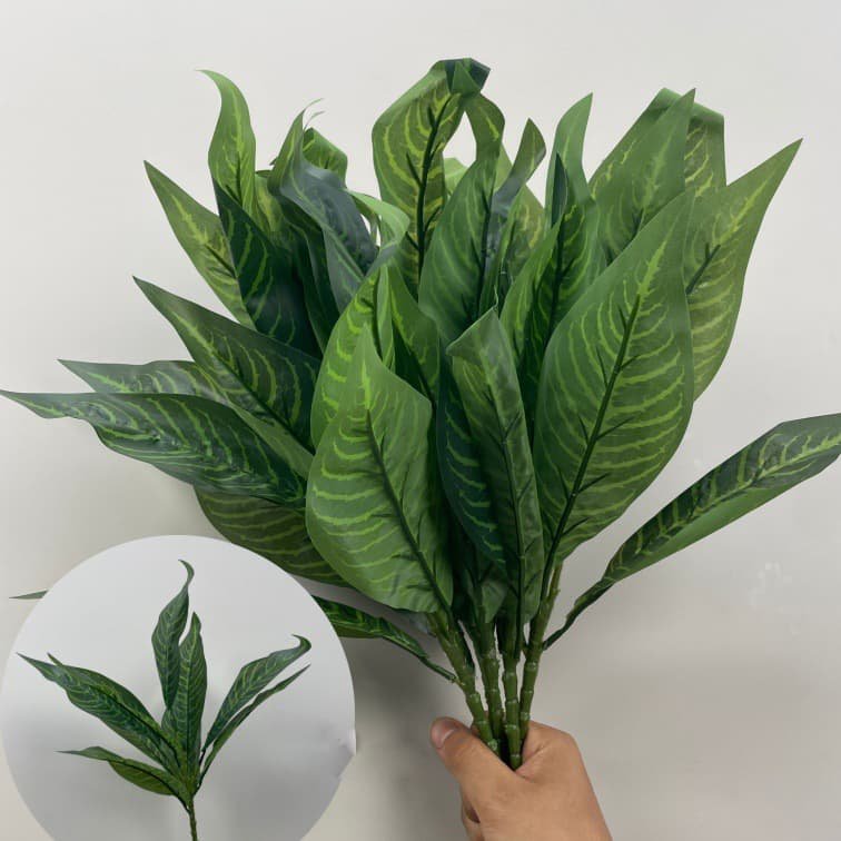 100 Kinds Green Artificial Flowers With Rose , Tulip , Monstera Deliciosa 46 green artificial flowers 116