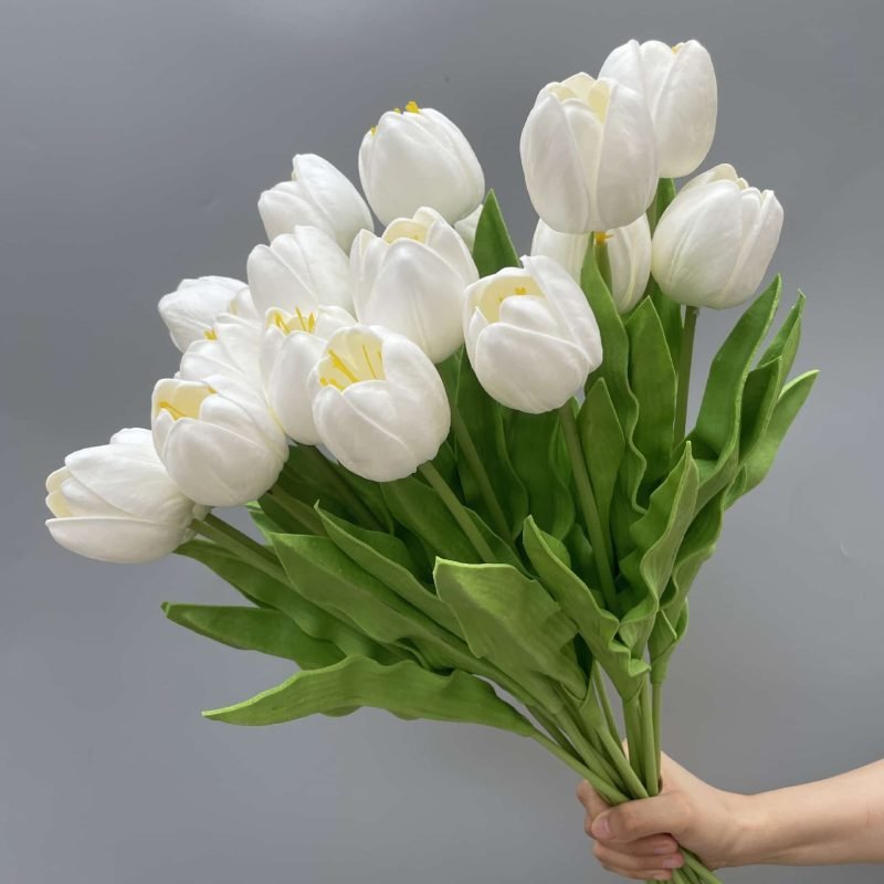 100 Kinds Green Artificial Flowers With Rose , Tulip , Monstera Deliciosa 4 green artificial flowers 12