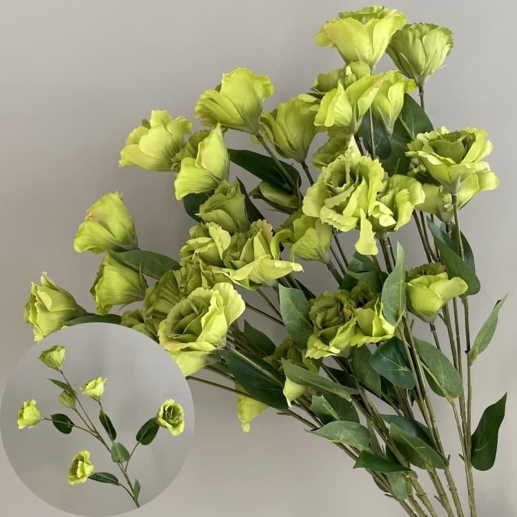 100 Kinds Green Artificial Flowers With Rose , Tulip , Monstera Deliciosa 40 green artificial flowers 122