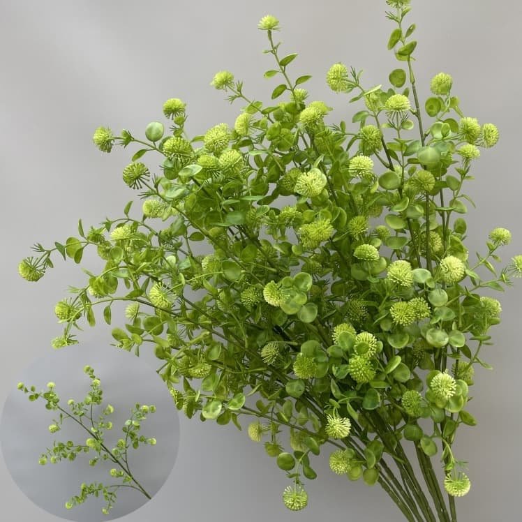 100 Kinds Green Artificial Flowers With Rose , Tulip , Monstera Deliciosa 37 green artificial flowers 125