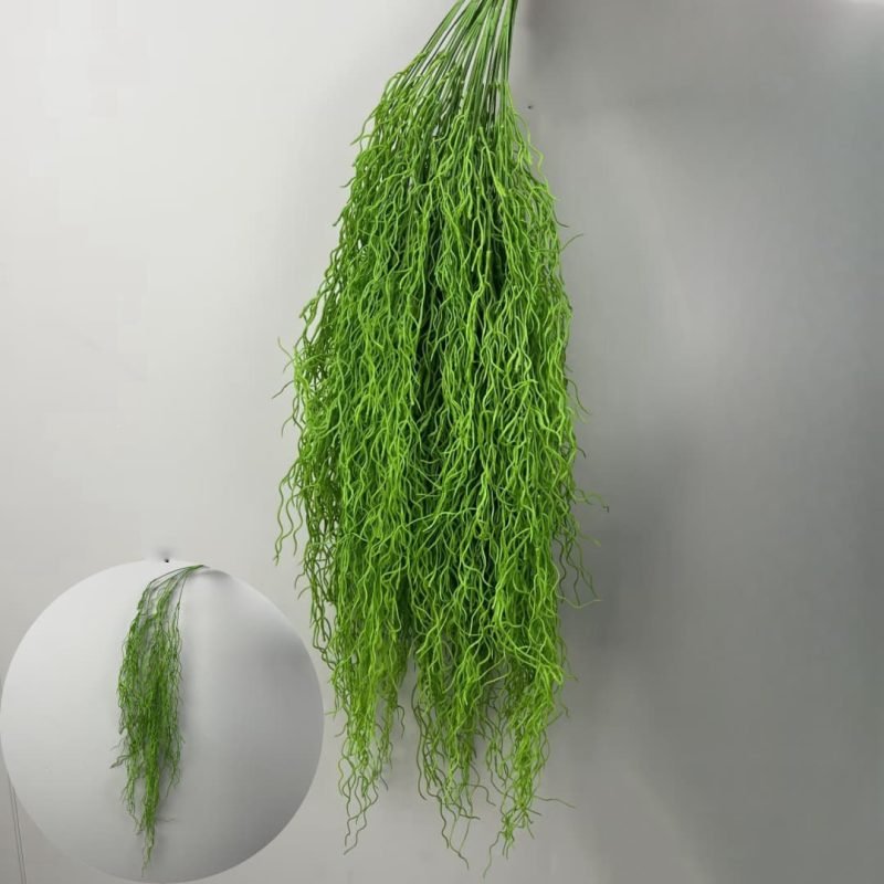 100 Kinds Green Artificial Flowers With Rose , Tulip , Monstera Deliciosa 148 green artificial flowers 13
