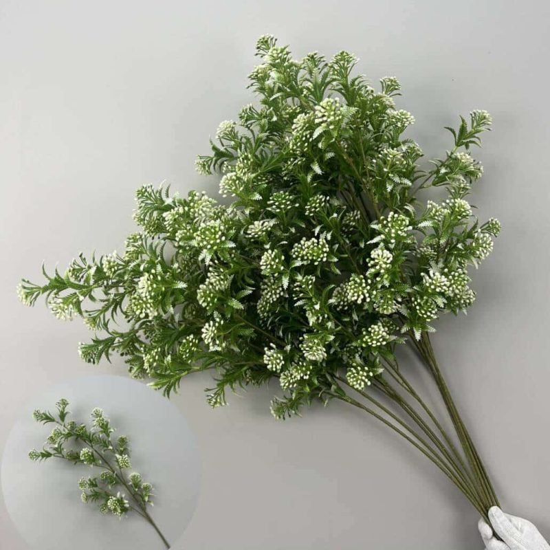 100 Kinds Green Artificial Flowers With Rose , Tulip , Monstera Deliciosa 147 green artificial flowers 14