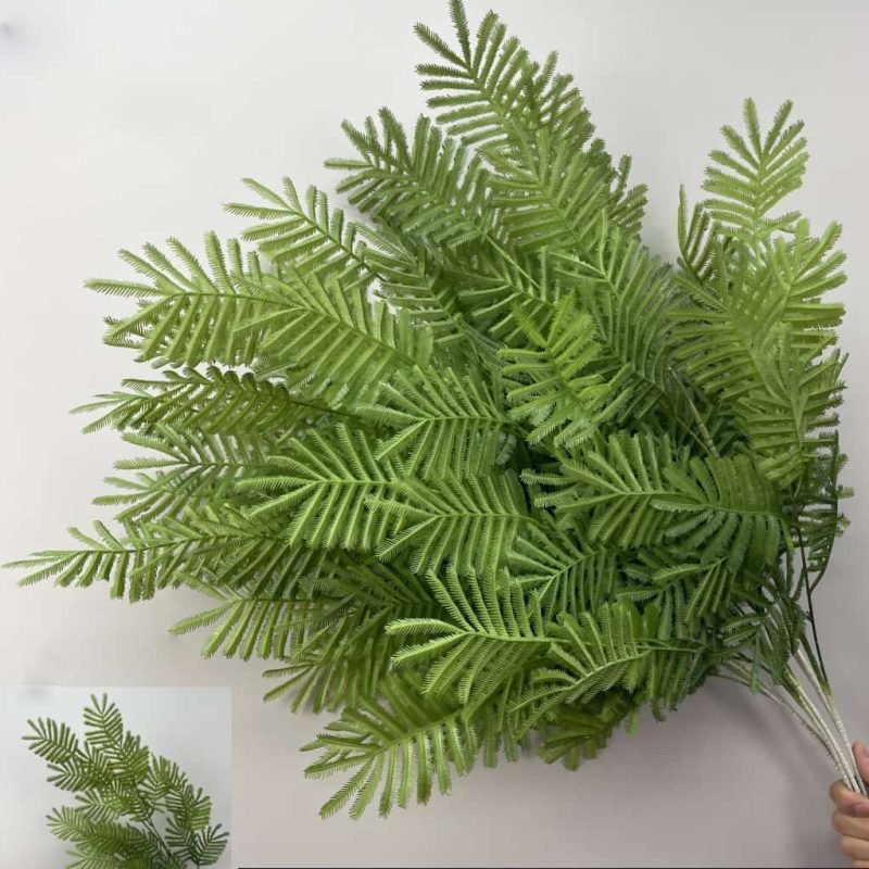 100 Kinds Green Artificial Flowers With Rose , Tulip , Monstera Deliciosa 8 green artificial flowers 155