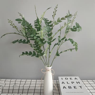 100 Kinds Green Artificial Flowers With Rose , Tulip , Monstera Deliciosa 136 green artificial flowers 25