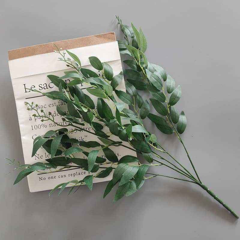 100 Kinds Green Artificial Flowers With Rose , Tulip , Monstera Deliciosa 132 green artificial flowers 29